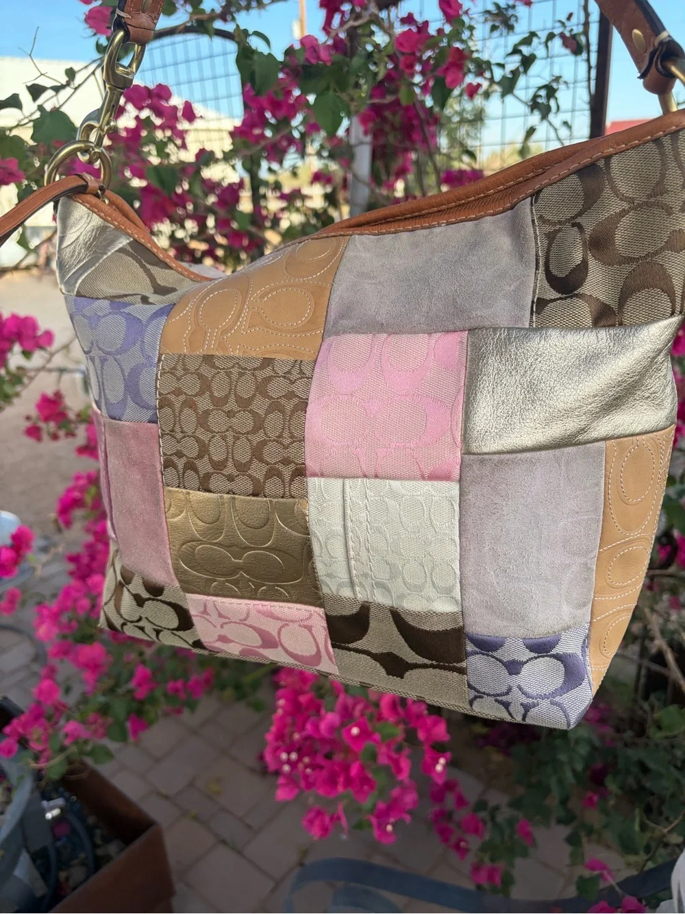 Vintage Coach Patchwork Bag - Picture 3 of 10